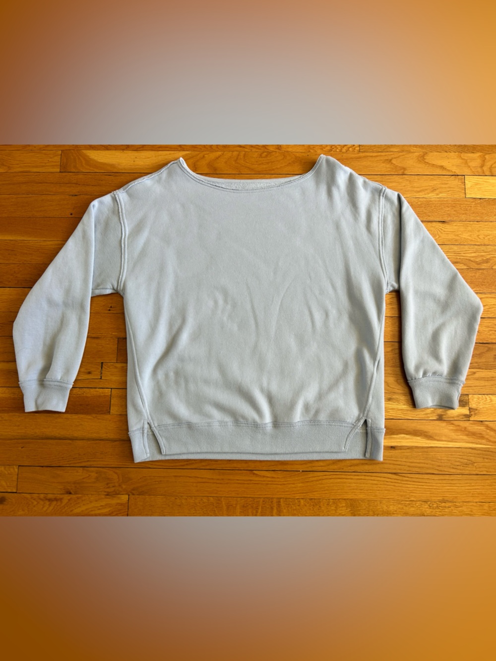 Hollister Baby Blue Off the Shoulder Cozy Pullover